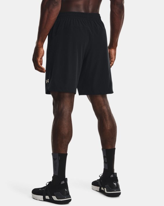 Men's Project Rock Woven Shorts, Black, pdpMainDesktop image number 1